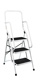 Home Vida 3 Step Ladder With Handrail