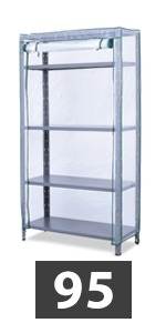 shelf case - 95x40x185-195 cm