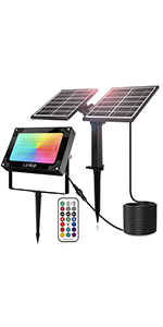 solar rgb flood light
