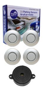 DPS400 Audio Parking Sensors Dolphin Automotive Silver