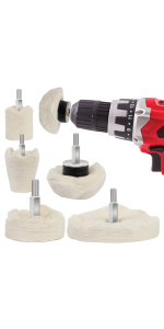 GADLANE Polishing Wheel for Drill Polishing Pads Buffing Wheel For Drill for Metal Glass Wood DIY