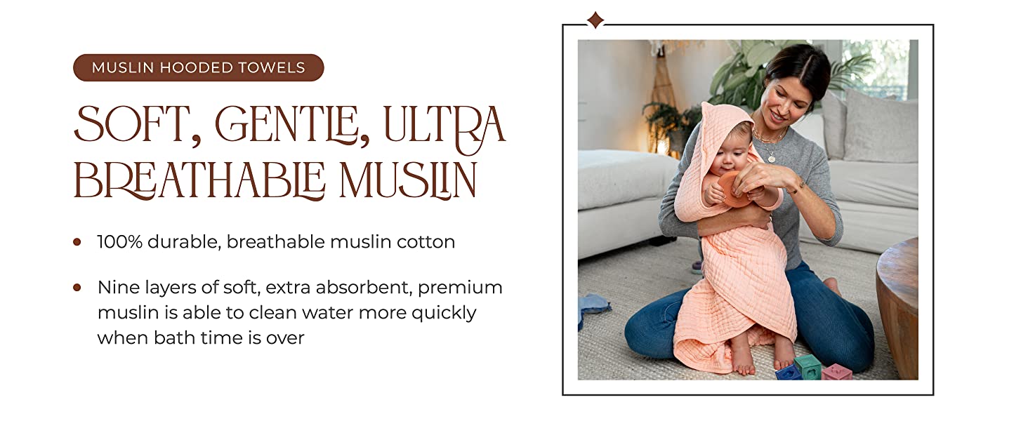 Muslin Hooded Towels