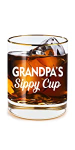 Grandad whiskey glass