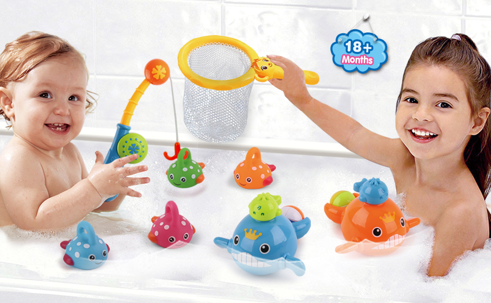 18 months Fish Bath Toys