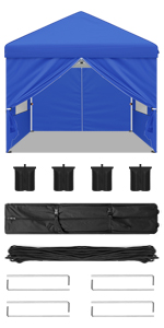 Gazebo with sides 3mx3m