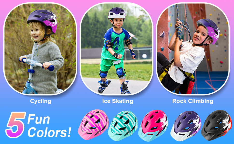 RaMokey Kids Helmet, Lightweight Bicycle Helmet