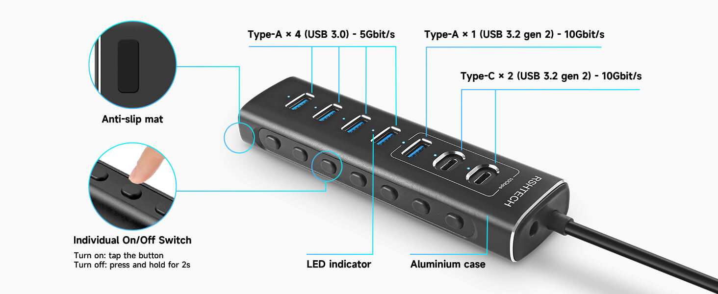RSHTECH USB HUB 3.2