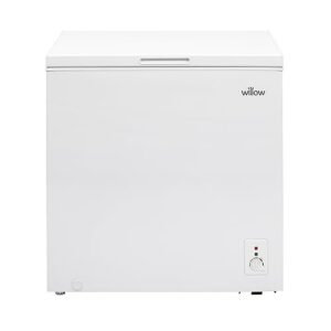 WILLOW W198CFW 199L Chest Freezer Adjustable Thermostat 4* Freezer Rating Mark Proof Finish Removable Storage Basket Low Noise Energy Rating: F White            [Energy Class F]