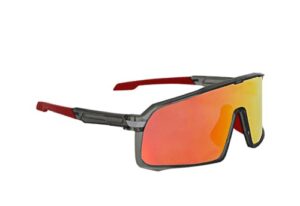 Odiseo Eyewear OCEANUS Red with Floating Retainer UV400 Polarised Sunglasses-Men Women Non Gender Lightweight Run Cycling Watersports Boardsports