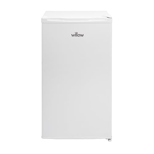 Willow W48UFIW 48cm Under Counter Fridge Low Noise Reversible Door Chill Box Recessed Handle Easy To Clean Mark-Proof Finish Interior Light Energy Rating F White            [Energy Class F]