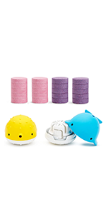 Colour Buddies Moisturising Bath Bombs & Toy Dispenser