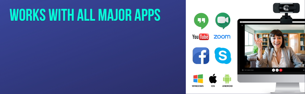camera works with youtube skype zoom microsoft windows google 