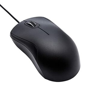 Amazon Basics 3-Button USB Wired Quiet Mouse – Standard