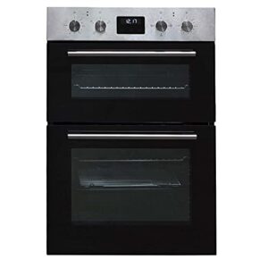 SIA DO112SS 60cm Stainless Steel Built-in Electric Double True Fan Programmable Oven With Digital Display