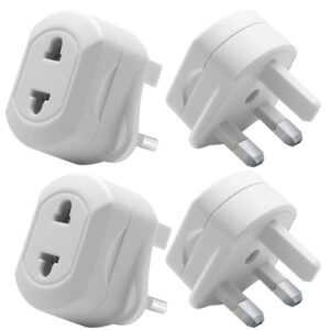 2 Pack Shaver Plug Adaptor UK