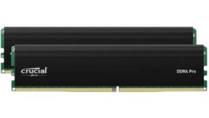 Crucial Pro RAM 64GB Kit (2x32GB) DDR4 3200MT/s (or 3000MT/s or 2666MT/s) Desktop Memory CP2K32G4DFRA32A