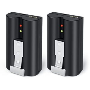 Rechargeable Battery for Video Doorbell 2/3/4 Replacement Camera Batteries 3.65V 6040mAh Cam Battery Upgraded Batteries Larger Capacity (2 Pcs)