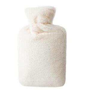 URBZUE Hot Water Bottle with Soft Fleece Cover