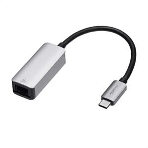 Amazon Basics Aluminium USB 3.1 Type-C to RJ45 Gigabit Ethernet Adapter