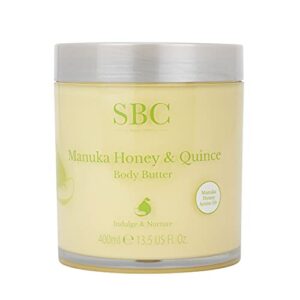 SBC Skincare Manuka Honey & Quince Body Butter - 400ml | Body Cream With Shea Butter And Vitamin E | Body Butter For Dry Skin | Restoring Body Lotio