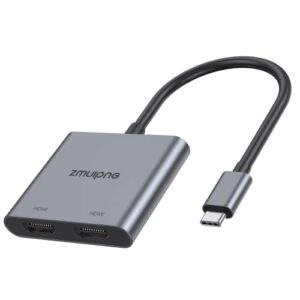 USB C to Dual HDMI Adapter