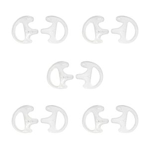 HYSHIKRA Replacement Soft Earmould Earpiece Earbud Air Acoustic Headset Earplug for Walkie Talkie Coil Tube Audio Kits