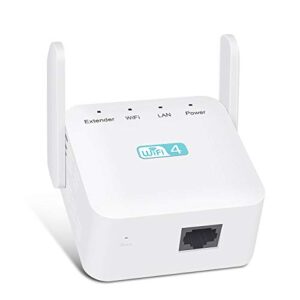 WiFi Extender Booster 300Mbps 2.4GHz WiFi Booster Range Extender for Home with Integrated Antennas Ethernet Port