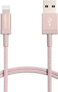 Amazon Basics Nylon Braided Lightning to USB A Cable - MFi Certified iPhone Charger