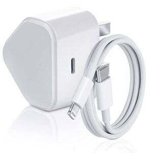 20W Fast iphone Charger Plug With 3.3 feet Cable for iPhone 14/14 Plus/14 Pro/14 Pro Max/13/13 Pro/13 Pro Max/12/12 Pro/iPad