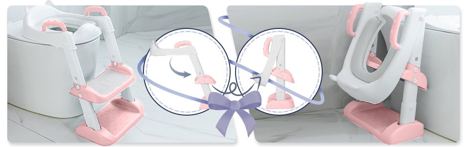 Potty Training Toilet Seat with Ladder for Toddler