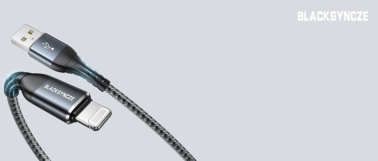 BLACKSYNCZE iPhone Charger Cable [MFi]