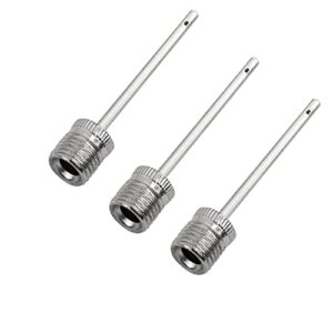 Ball Pump Inflation Needle (Pack of 3) - Stainless Steel Air Pump Needles - Ideal for Blowing Up Football