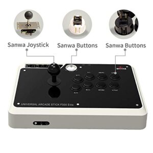 MAYFLASH Arcade Stick F500 Elite with Sanwa Buttons and Sanwa Joysticks for PS4/PS3/Xbox One/Xbox 360/Nintendo Switch/Android/PC Windows/Neogeo mini