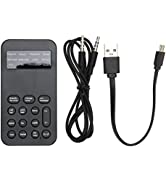 Annadue Voice Changer, I9 Voice Changer Set Portable Recording Mini Sound Card Live Streaming Mix...