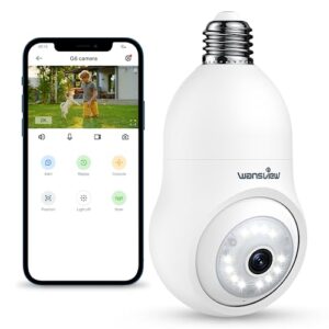 wansview Security Camera Outdoor Wireless - 2K Light Bulb Camera