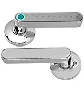 Portable Security Case Lock Box Safe with Fingerprint and Spare Key Lock, Fireproof Security Box ...