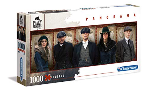 Clementoni - 39567 - Collection Puzzle Panorama - Peaky Blinders - 1000 pieces - Made in Italy - Jigsaw Puzzles for Adult - Jigsaw Puzzles Netflix