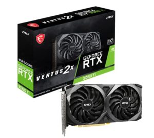 MSI GeForce RTX 3060 Ti VENTUS 2X 8G OCV1 LHR Gaming Graphics Card - 8GB GDDR6