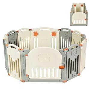 Maxmass 12 Plastic Panels Baby Playpen