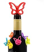 Bar Amigos UNICORN Wine Glass Markers Silicone PACK OF 6 | Mixed Colour Set -Perfect For Parties ...