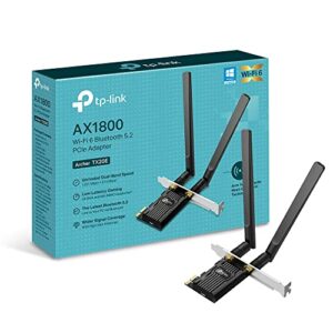 TP-Link AX1800 Wi-Fi 6 Dual Antennas High Gain Bluetooth 5.2 PCIe Adapter