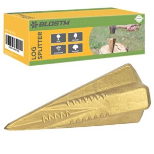 BLOSTM Manual Log Splitter Wedge - 1.8kg Heat-Treated Wood Grenade Drop-forged and Heavy Duty
