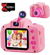 PROGRACE Kids Camera Boys & Girls Toys - Children Digital Camera for Kids Age 3 4 5 6 7 8 9 10 Ye...