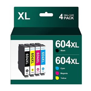 604 Cartridges Compatible with Epson 604XL 604 604 XL Multipack for Epson XP 2205 Cartridges for Epson XP 3200 XP 4200 XP 3205 XP 4205 Workforce WF 2930 WF 2935 WF 2910 WF 2950 (Black Cyan Yellow
