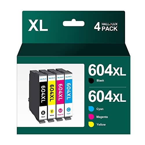 604 Cartridges Compatible with Epson 604XL 604 604 XL Multipack for Epson XP 2205 Cartridges for Epson XP 3200 XP 4200 XP 3205 XP 4205 Workforce WF 2930 WF 2935 WF 2910 WF 2950 (Black Cyan Yellow