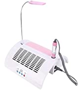 Nail Dust Collector, Quiet Desk Nail Art Vacuum Cleaner Machine, Professional Nail Suction Manicu...