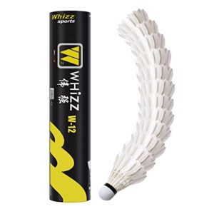 BAIHUALIN WHiZZ Shuttlecocks Badminton Goose Duck Feather Shuttles for Training