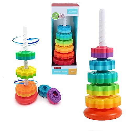 Baby Spinning Toy Rainbow Stacking