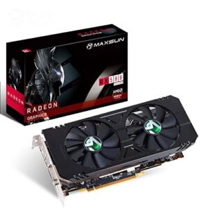 maxsun AMD Radeon RX 580 8GB 2048SP GDDR5 Computer Video Graphics Card GPU for PC Gaming 256-Bit DirectX 12 DVI