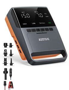 AstroAI Paddle Board Pump 20 PSI SUP Pump 12V DC Electric Pump Metal Structure Intelligent Dual-Stage Inflation